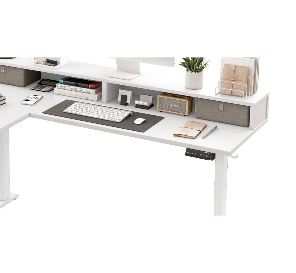 Amazon.com: Agilestic L Shaped Electric Standing Desk with 2
